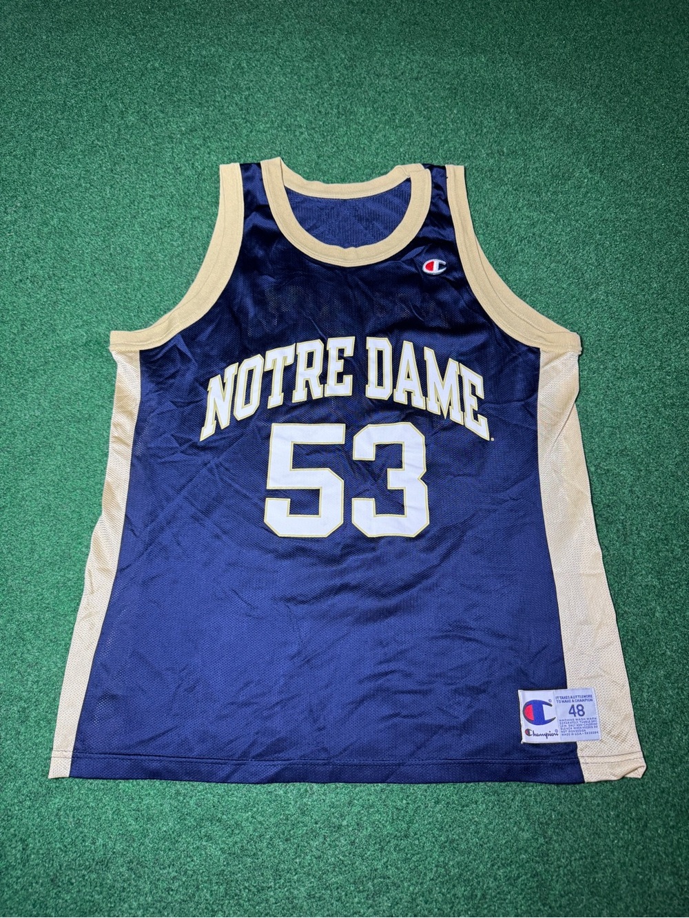 Notre Dame Basketball Jersey Vintage Champion 48 College NCAA Retro 90s XL